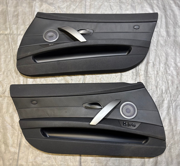 2003-2008 E85 BMW Z4 Interior Door Panels / Pair / Black Oregon Leather /   Z4063