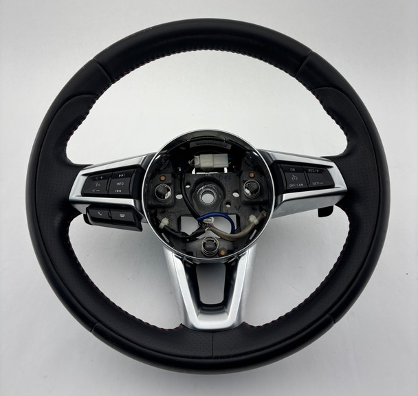 2017-2020 Fiat 124 Spider Abarth Black Leather Steering Wheel / Automatic  /   FD031