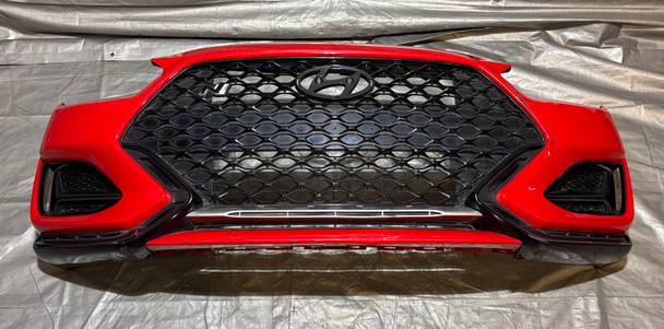 2019-2022 Hyundai Veloster N Front Bumper Cover w/ Grilles / Racing Red  HV012