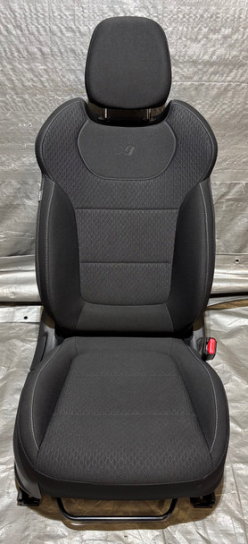 2019-2022 Hyundai Veloster N OEM Passenger Front Seat / Black Cloth / Blue Stitching /   HV012