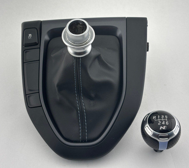 2019-2022 Hyundai Veloster N Manual Shift Knob w/ Boot / Trim Ring / OEM /   HV012