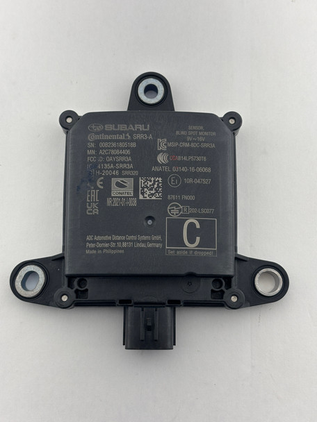 2022-2024 Subaru WRX OEM Blind Spot Radar Sensor / 87611AN00B /   SW006