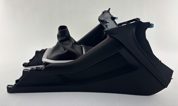 2022-2023 Subaru WRX Limited Front Console Shifter Surround w/ Black Leatherette / Red Stitching /   SW006