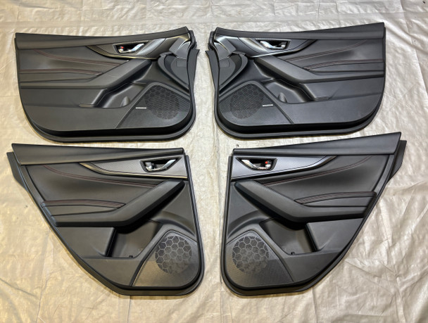 2022-2023 Subaru WRX Limited OEM Black Leatherette Interior Door Panels / Set of 4 /   SW006