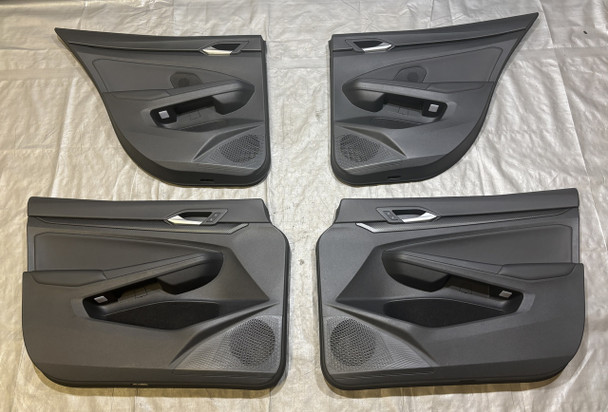 2022-2024 Volkswagen MK8 Golf R OEM Interior Door Panels / Black Leatherette /   M8R01