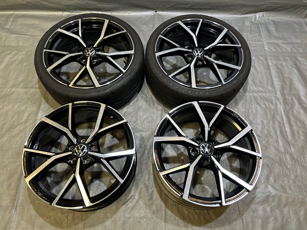 2022-2024 Volkswagen MK8 Golf R 19" 2 Tone Machined Wheels Rims / Set of 4 / *BENDS* / M8R01