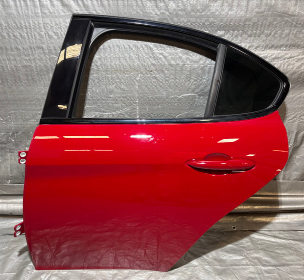 2017-2022 Alfa Romeo Giulia Driver Rear Door Assembly / Alfa Rosso  AG006