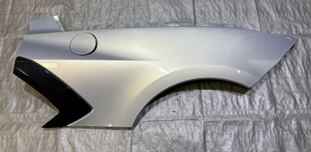 2020-2025 Chevrolet C8 Corvette Stingray Coupe Driver Side Rear Quarter Panel Fender / Silver Flare Metallic  C8001