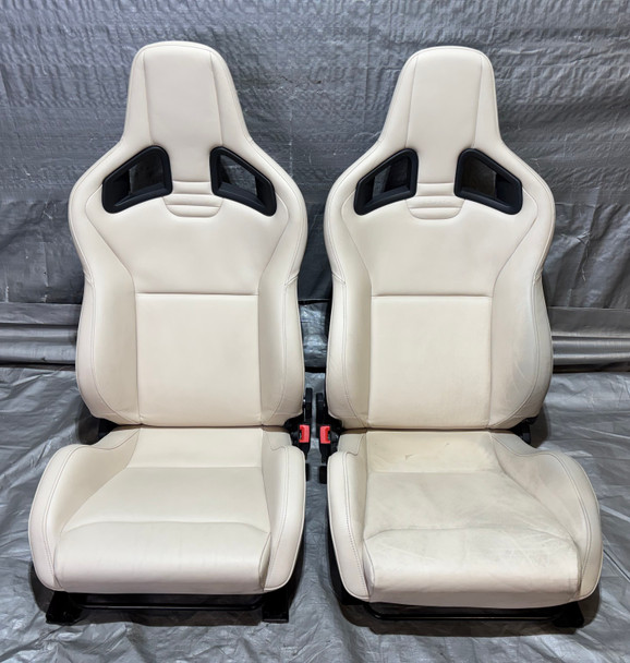 2010-2014 Lotus Evora OEM Recaro Oyster Leather Front Seats / Pair /   LEV01