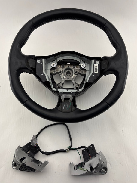 2009-2020 Nissan 370Z Black Leather Steering Wheel w/ Controls /   7Z024