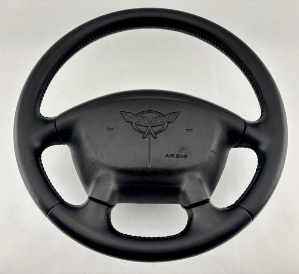 1997-2004 Chevrolet C5 Corvette Steering Wheel w/ Airbag / Black Leather /   C5034