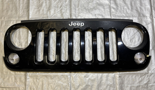 2007-2017 Jeep Wrangler JK Front Grille Panel / Black Clearcoat  JK018