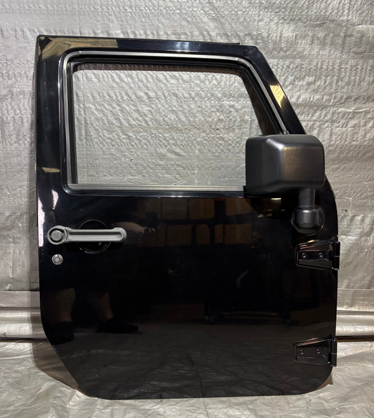 2011-2018 Jeep Wrangler JK Unlimited 4DR Passenger Front Door  / Black Clearcoat  JK018