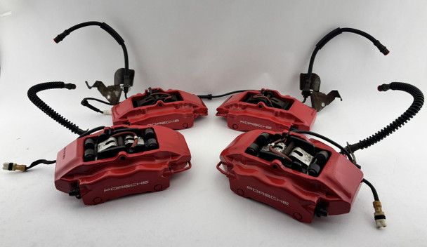 2005-2008 Porsche 987 Boxster S / Cayman S Brembo Brake Calipers / Set of 4 / Red / 74K BC039