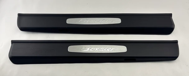 2013-2016 Porsche 981 Boxster OEM Door Sill Trims / Scuff Panels /   BC207