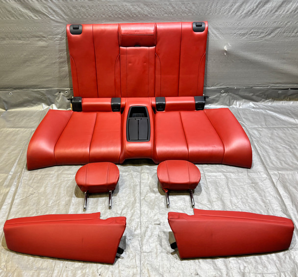 2015-2020 F83 BMW M4 Convertible Rear Seat Set / Sakhir Orange Merino Leather /   F8M07