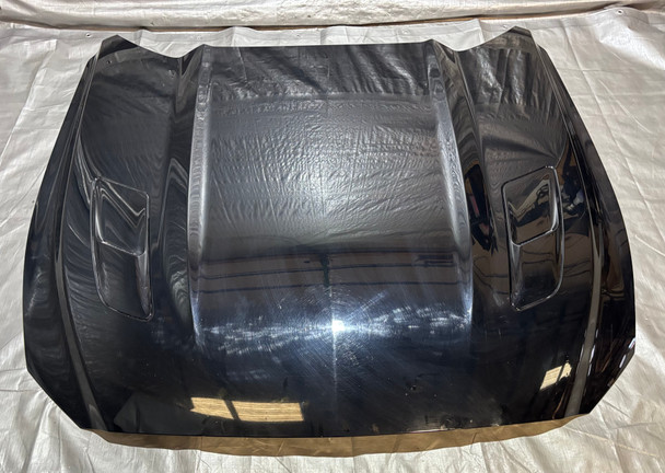 2015-2017 Ford Mustang GT S550 Hood Panel w/ Vents / Shadow Black  FM017