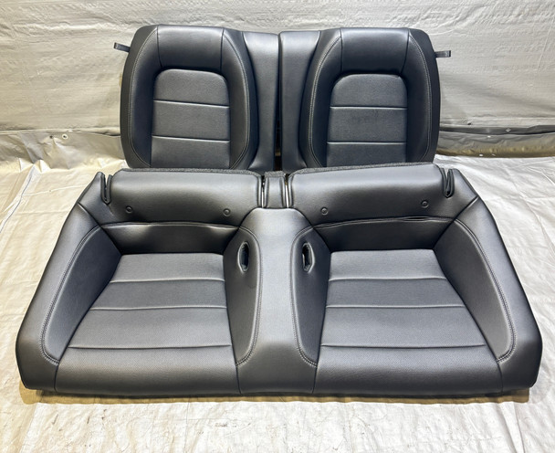 2015-2020 Ford Mustang S550 Coupe Premium Black Leather Rear Seat Set /   FM017