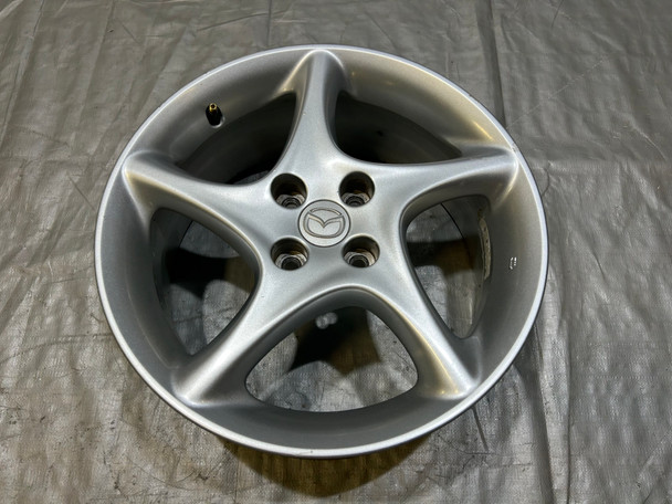 2001-2003 Mazda Miata 16x6.5" 5 Spoke Twist Wheel Rim / Silver / NB278