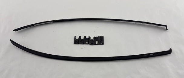 2006-2012 Porsche 987 Cayman Roof Rail Trim Molding Set / Black /  BC040