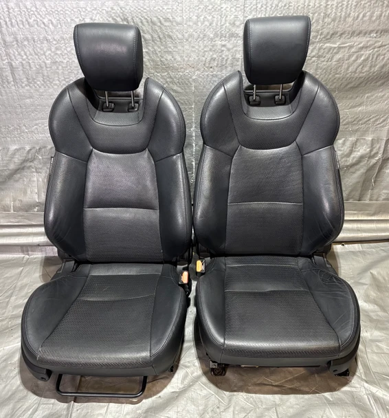2013-2016 Hyundai Genesis Coupe 3.8 Track OEM Black Leather Front Seats / Pair /   HG034
