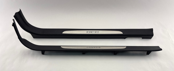 2013-2016 Hyundai Genesis Coupe 3.8 Illuminated Door Sill Scuff Plate Panels / 116K HG034