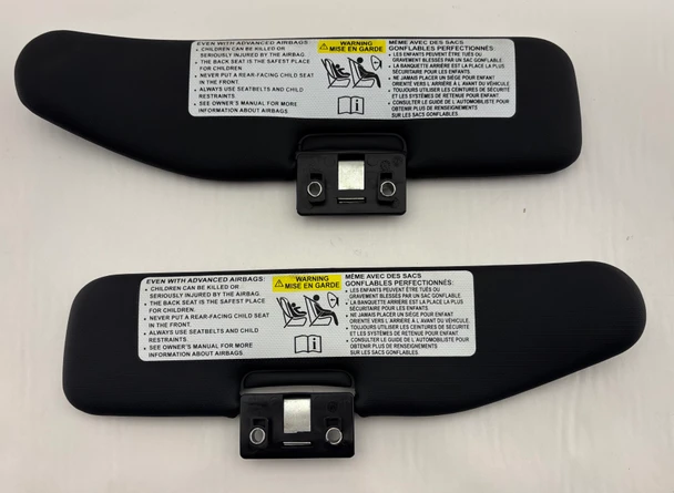 2015-2020 Alfa Romeo 4C OEM Sun Visors / Pair / Black /   AR401