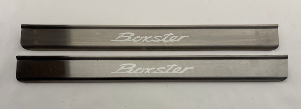 1997-2004 Porsche 986 Boxster Aluminum Door Sill Trim Plates / Pair / BX074