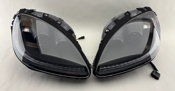 2005-2013 Chevrolet Corvette C6 Aftermarket HID Projector Headlights w/ LED DRL / Pair / USED /   C6021