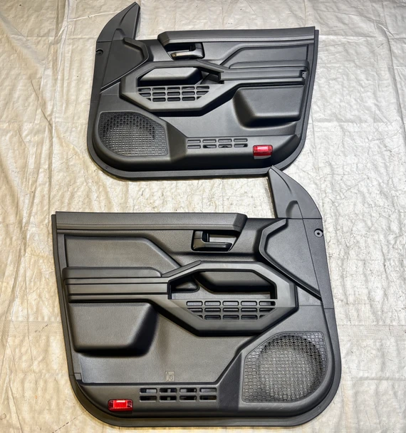 2024-2026 Toyota Tacoma SR Xtracab Front Interior Door Panels / Black / Pair /   TC202