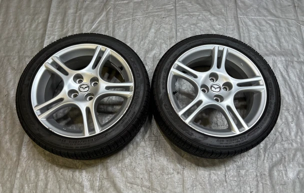 2004-2005 Mazda Miata 16x6.5" Wheels Rims w/ Tires / Pair / NB281