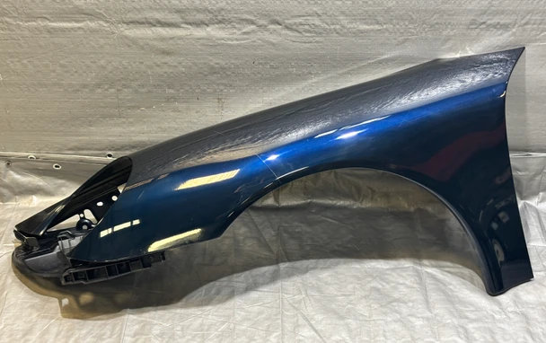 2005-2012 Porsche 997 911 Carrera Driver Side Fender Panel w/ Headlight Bracket / Midnight Blue Metallic  P7010