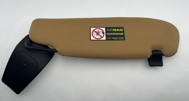2005-2012 Porsche 997 911 Cabriolet Driver Side Sun Visor / Sand Beige Full Leather /   P7010