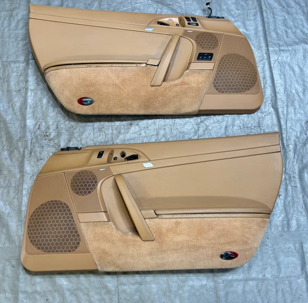 2005-2012 Porsche 997 911 Carrera Cabriolet Sand Beige Full Leather Door Panels / Pair /   P7010
