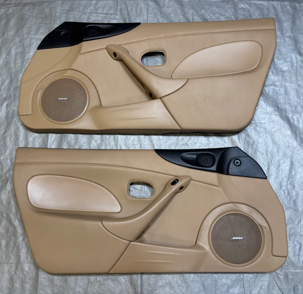2001-2005 Mazda Miata Interior Door Panels / Pair / Tan  /   NB283