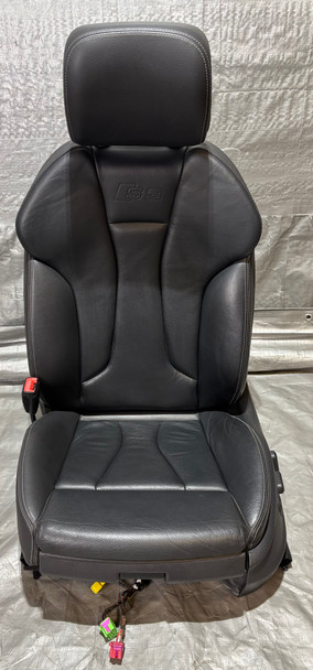 2015-2017 Audi S3 Premium Driver Front Black Leather Seat Assembly /   S3109