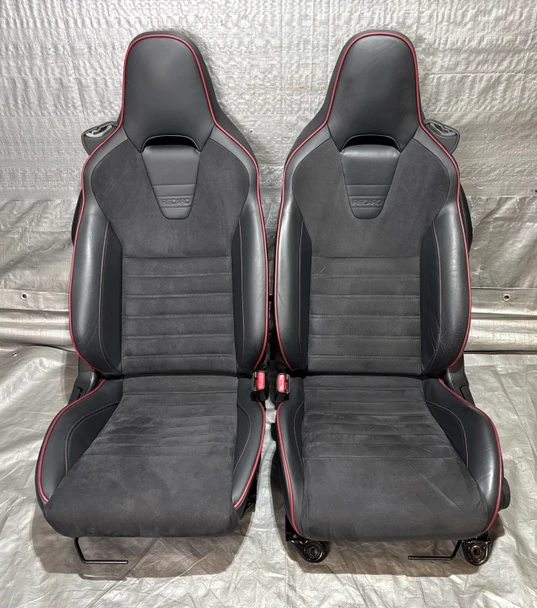 2017-2020 Fiat 124 Spider Recaro Alcantara / Leather Bucket Seats / Pair / Fit 2016-2023 Mazda MX5 Miata ND /   FD034