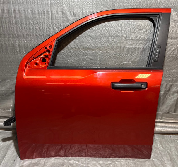 2022-2024 Ford Maverick XLT Lariat Driver Front Door Assembly w/ Keypad / Window / Hot Pepper Red Metallic  MV006