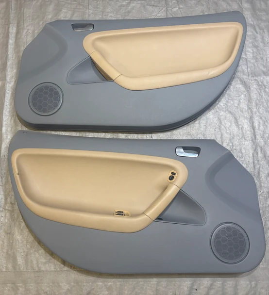 2006-2010 Pontiac Solstice / Saturn Sky OEM Interior Door Panels / Steel / Sand / Pair /   PS078
