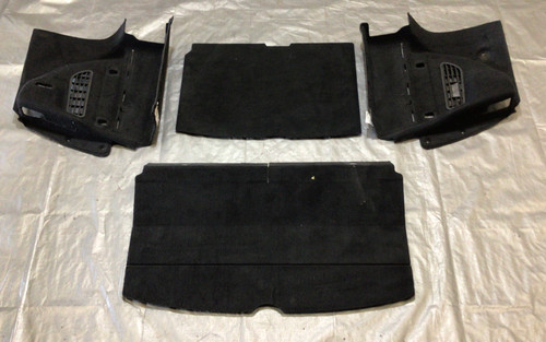 2008-2014 Mini Cooper R55 Clubman Rear Trunk Floor Carpets & Side Panel ...