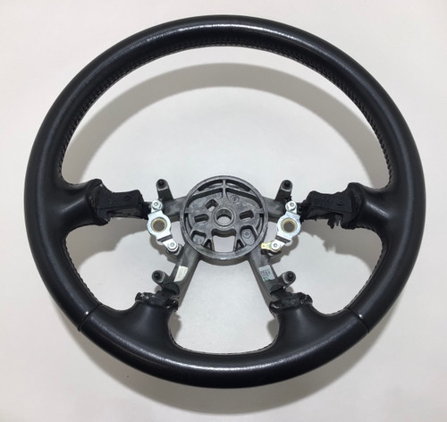 thumbnail image 2 of REVESOL Flat Bottom Steering Wheel – Black Leather, 3D Ring For C5 Corvette 1997-2004 2 of 4