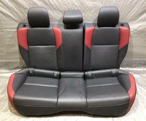 2015-2018 Subaru WRX STI Black Leather Rear Seat Set OEM SS009