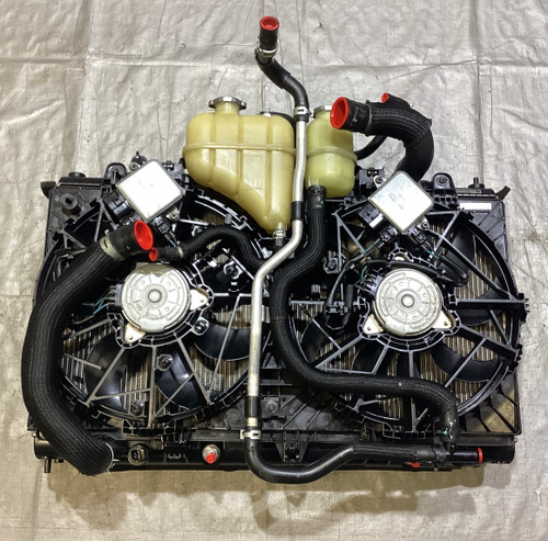 2017-2019 Infiniti Q60S Red Sport 400 OEM Radiator w/ Cooling Fan / 75K ...