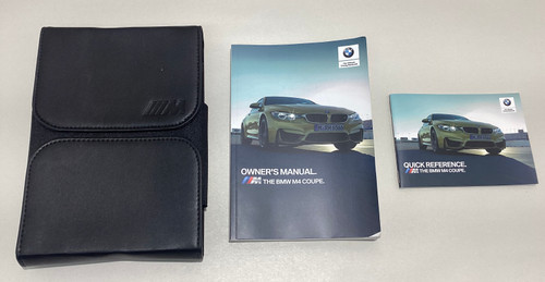 2019 F82 BMW M4 Coupe Factory Owner's Manual w/ Case / F8M05 - Redline ...