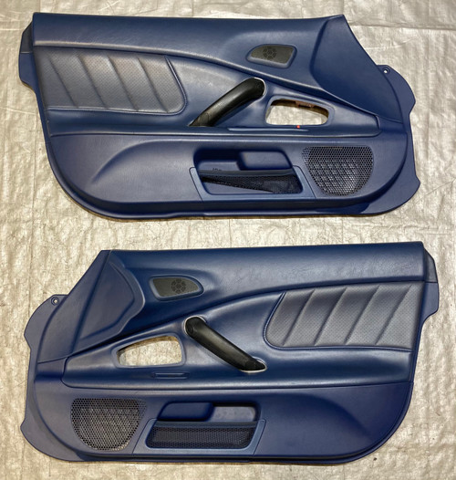 2004-2005 Honda S2000 Interior Door Panels / Pair / Blue / HS005