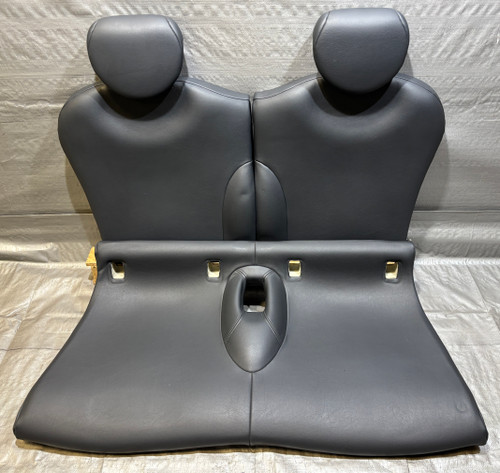 2005-2006 Mini Cooper R53 Hatchback Black Leatherette Rear Seat Set ...