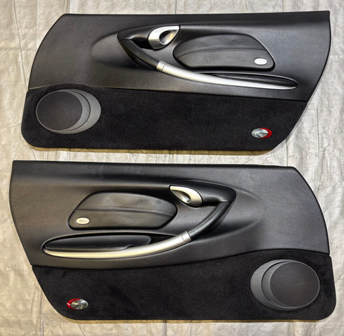 i出品 1999-2004 Porsche 986 Boxster Interior Door Panels / Black / Pair