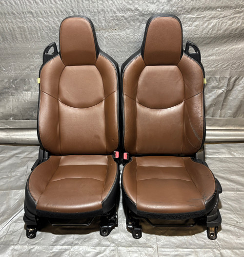 ムーモ 2009-2015 Mazda Mx5 Miata OEM Leather Seats / Spicy Mocha / Pair