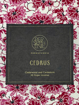 CEDRUS - CEDARWOOD & CARDAMOM BLACK ROPE HERBAL INCENSE