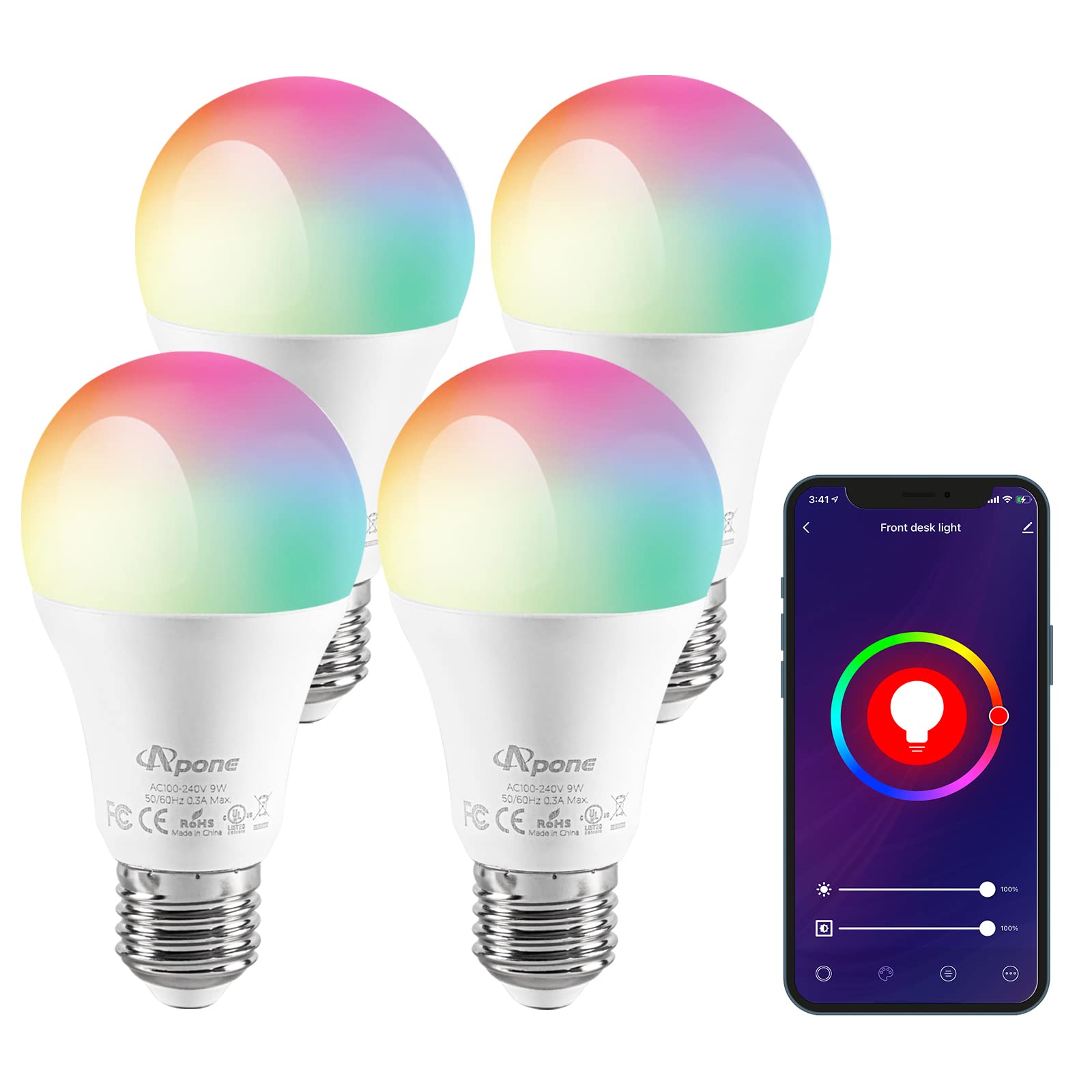 Smart LED Light Bulb Kit – WiFi Color Changing Smart Bulbs